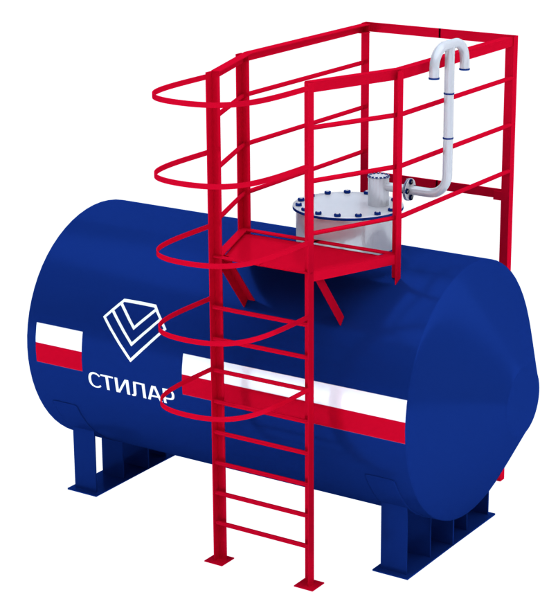 Горизонтальный резервуар РГСН для битума 25 м³ от завода-производителя